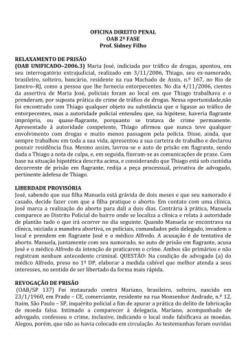 Peças em Espécie - Faculdade Christus