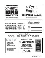 4-Cycle Engine - Tecumseh Power