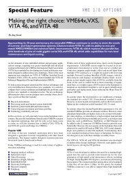 Making the right choice: VME64x, VXS, VITA 46, and VITA 48