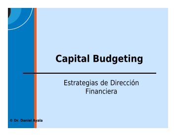 Capital Budgeting - PageOut