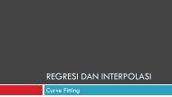 MT Regresi dan Interpolasi - istiarto