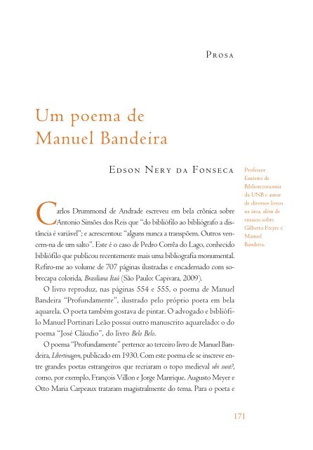 Prosa 3 - Academia Brasileira de Letras