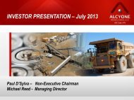 Shareholder Presentation - Alcyone Resources