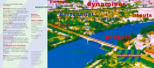 projets dynamiser - Seine-Amont développement