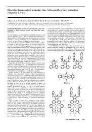 Bipyridine functionalized molecular clips. Self-assembly of their ...