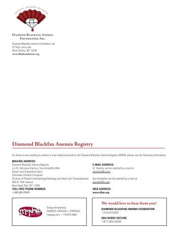 Spring 2012 - Diamond Blackfan Anemia Foundation, Inc.