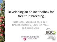 Developing an online toolbox for tree fruit breeding - RosBREED