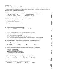 CHEM 2311 E3 practice-iv (answers not provided) 1. (32 points ...