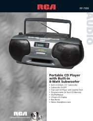 Portable CD Player with Built-In 8-Watt Subwoofer