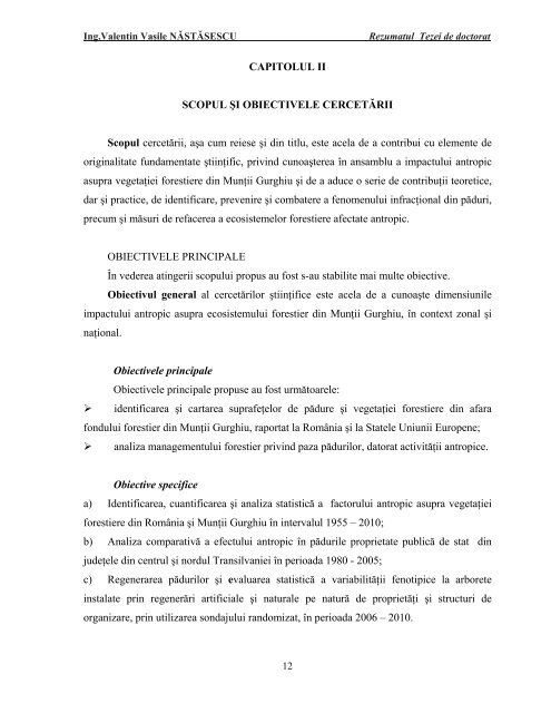 Ing. Valentin Vasile NÄSTÄSESCU - USAMV Cluj-Napoca