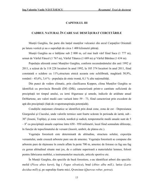 Ing. Valentin Vasile NÄSTÄSESCU - USAMV Cluj-Napoca