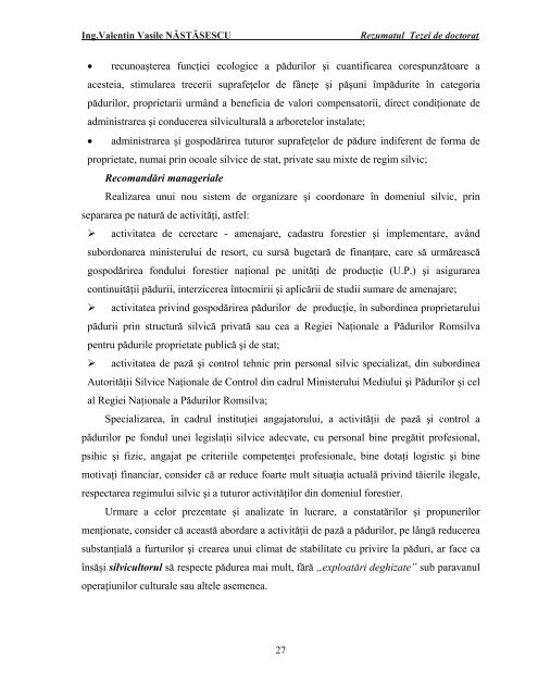 Ing. Valentin Vasile NÄSTÄSESCU - USAMV Cluj-Napoca