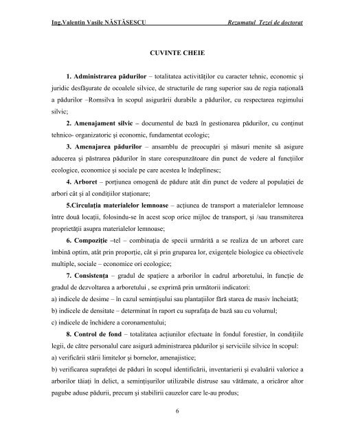 Ing. Valentin Vasile NÄSTÄSESCU - USAMV Cluj-Napoca