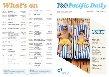 Pacific Daily - P&O Cruises