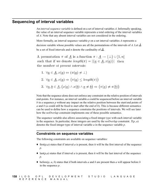 ILOG OPL Development Studio Language Reference Manual