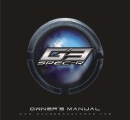 Dangerous Power G3 Spec R Manual - Mcarterbrown.com