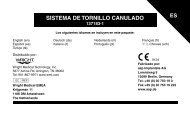 sistema de tornillo canulado - Wright Medical Technology, Inc.