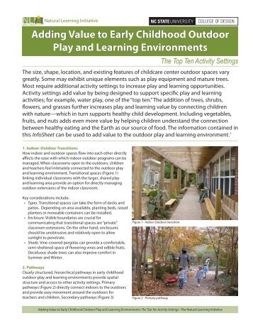 Adding Value to Early Childhood Outdoor Play and Learning ...