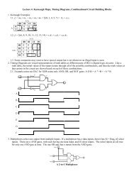 Lecture 4: Karnaugh Maps, Timing Diagrams ... - CS-CSIF