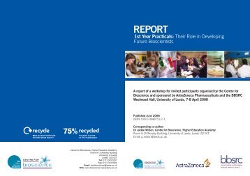 REPORT - School of Biology - University of St Andrews