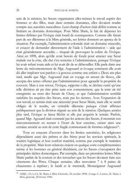 Eglise, Empire et Genre dans la vie de MÃ¨re Marie-Michelle DÃ©diÃ©
