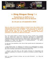 CP expositions Ding Dingue Dong Beaune - MusÃ©es de Bourgogne