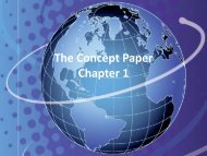 The Concept Paper Chapter 1 - Fischler School