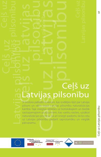 CeÄ¼Å¡ uz Latvijas pilsonÄ«bu - PilsonÄ«bas un migrÄcijas lietu pÄrvalde