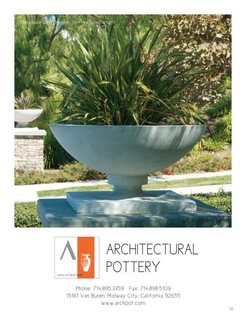 ARCHITECTURAL POTTERY