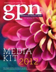 the magazine for commercial growers - Greenhouse Product News