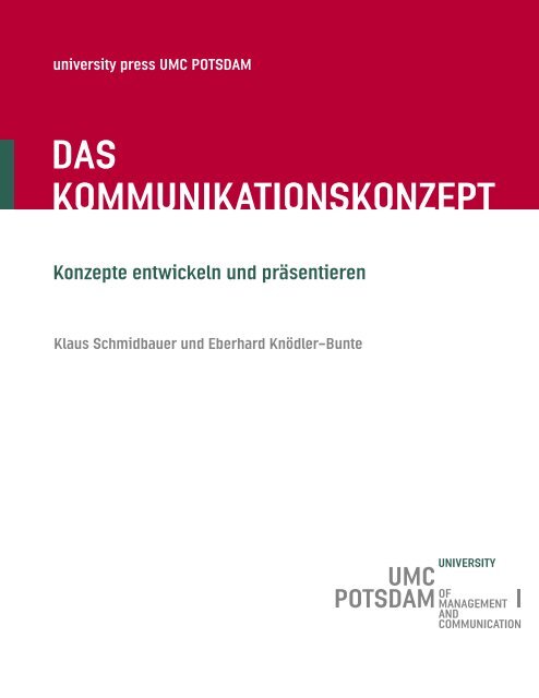 DAS KOMMUNIKATIONSKONZEPT Konzepte ... - Talpa-Verlag