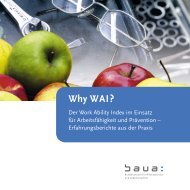 Why WAI? - Der Work Ability Index im Einsatz fÃ¼r ... - Nord-SÃ¼d-Netz