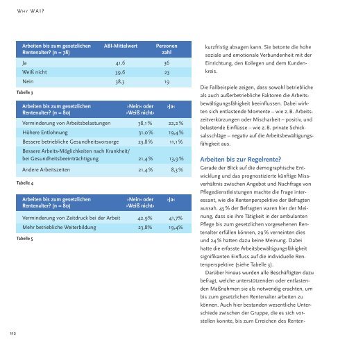 Why WAI? - Der Work Ability Index im Einsatz fÃ¼r ... - Nord-SÃ¼d-Netz