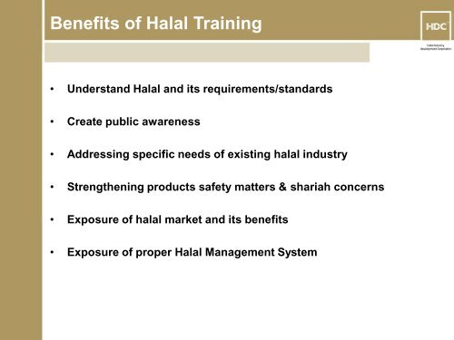 Halal Training