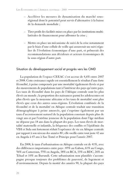 les Ã©conomies de l'afrique centrale - United Nations Economic ...