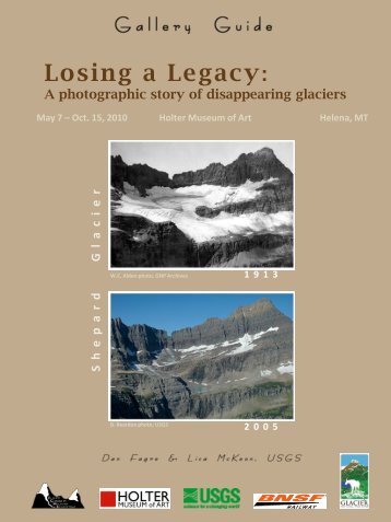 Losing a Legacy: - Northern Rocky Mountain Science Center - USGS