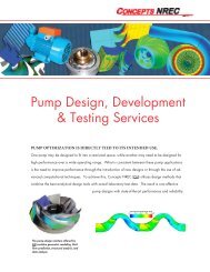 Pump Design, Development & Testing Services - Concepts NREC