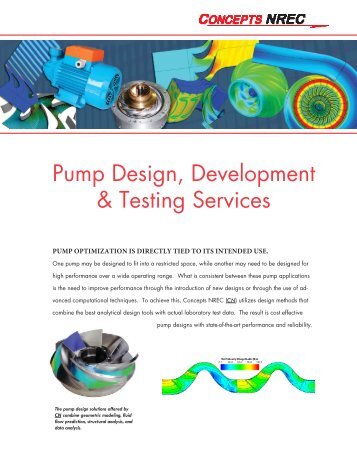 Pump Design, Development & Testing Services - Concepts NREC