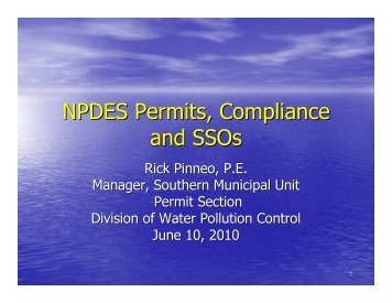 NPDES Permits, Compliance and SSOs - Central States Water ...