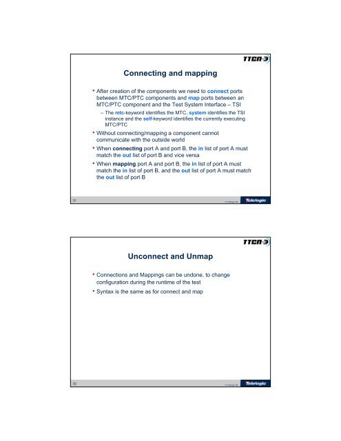 Managing Concurrency and Parallel Testing with TTCN-3 Telelogic ...