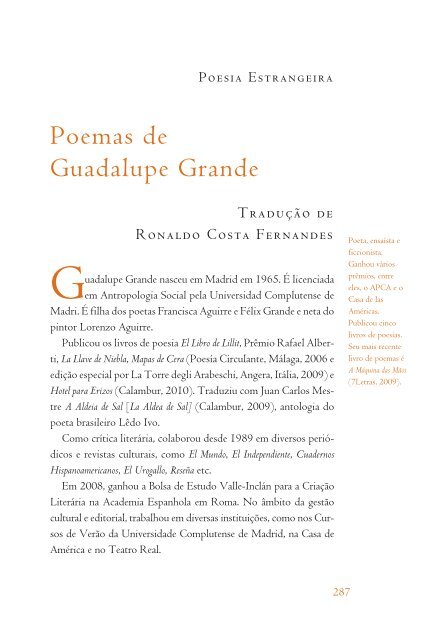 Poesia Estrangeira - Academia Brasileira de Letras