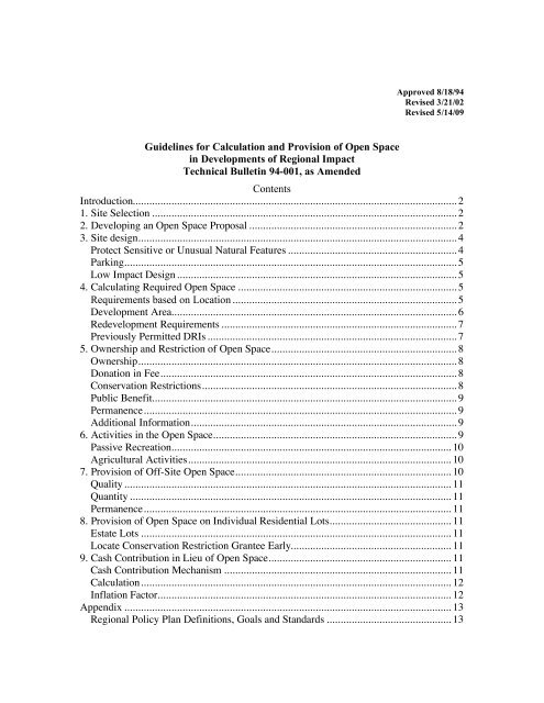 Guidelines for Calculation and Provision of Open Space in ...