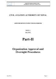 Airworthiness Inspector Handbook Part-II - Civil Aviation Authority of ...