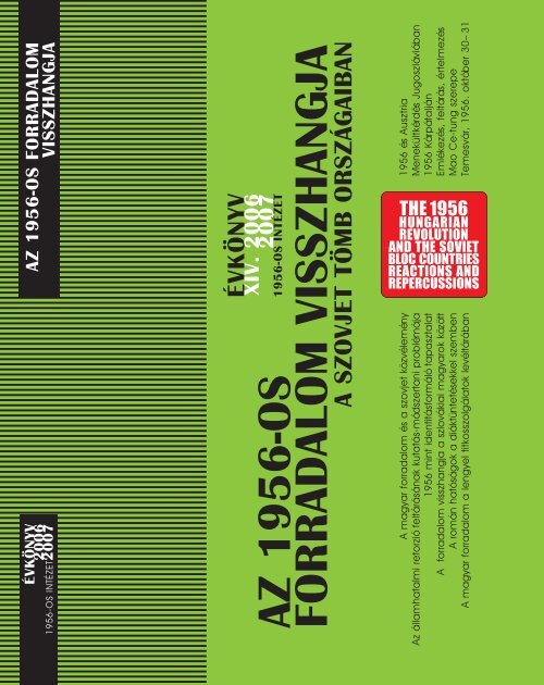 az 1956-os forradalom visszhangja a szovjet tömb országaiban az ...