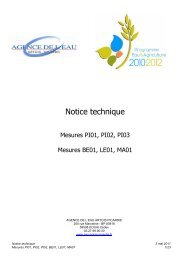 Notice technique pour les mesures PI01, PI02, PI03, MA01, LE01 et ...