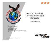 HFGCS Digital HF Developments and Concepts