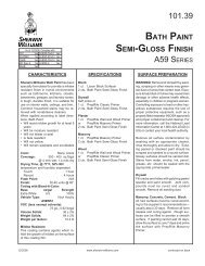 Sherwin Williams Bath Semi-Gloss Paint