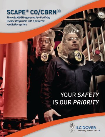 SCAPEÂ® CO/CBRN30 YOUR SAfETy is OUR PRIORITy - Team-Logic