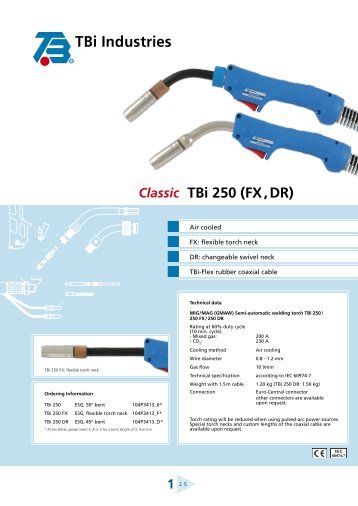 TBi 250 (FX , DR) - TBi Industries