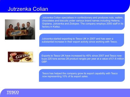 Tesco and Polish Exports by Iwona Sarachman, Head of Corporate ...